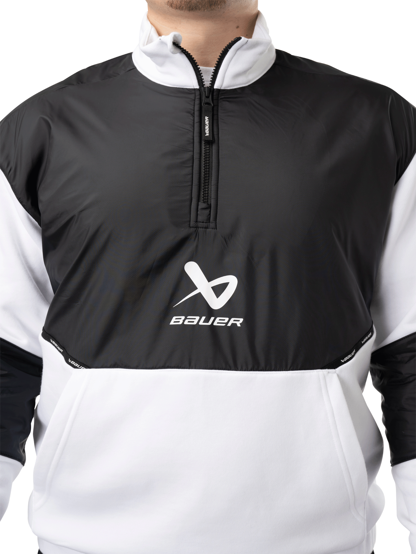 S24 BAUER TEAM 1/2 ZIP PULLOVER PUSERO VALKOINEN