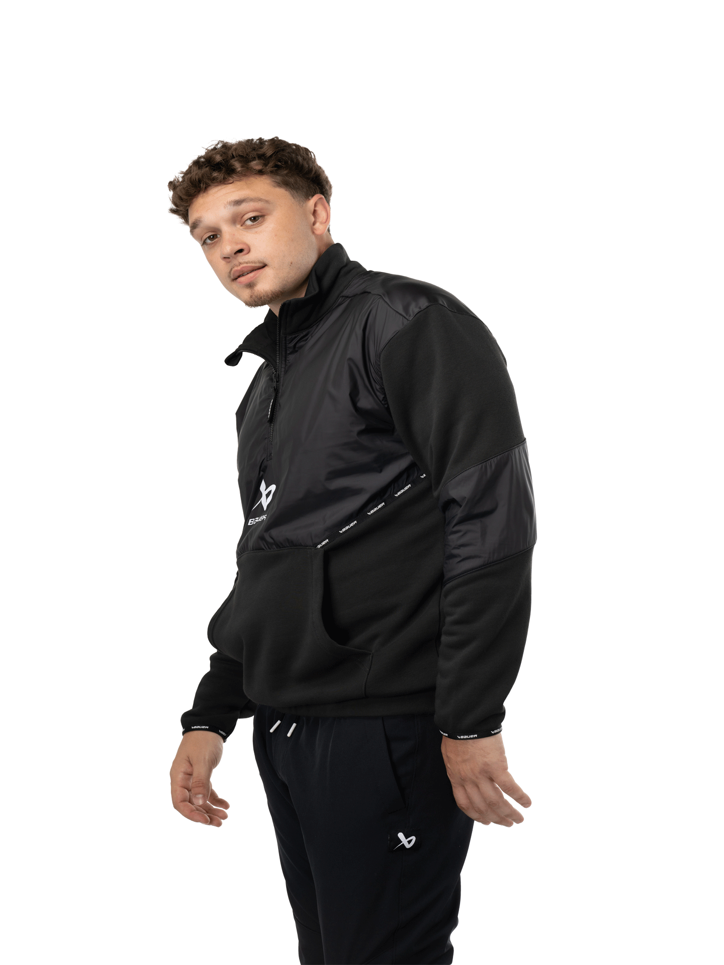 S24 BAUER TEAM 1/2 ZIP PULLOVER PUSERO MUSTA